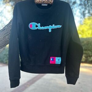 Champion Black Reverse Weave Sweatshirt